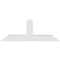 Ekena Millwork Portland Architectural Grade PVC Gable Bracket, 60"W x 22 1/2"H x 6"D x 6"F, 9/12 Pitch GBP060X23X0606POR00 - alternate 3